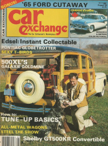 CAR EXCHANGE 1982 AUG - EDSEL, T-BIRDS, 500XL, SHELBY GTR500KR, LAMBORGHINI,